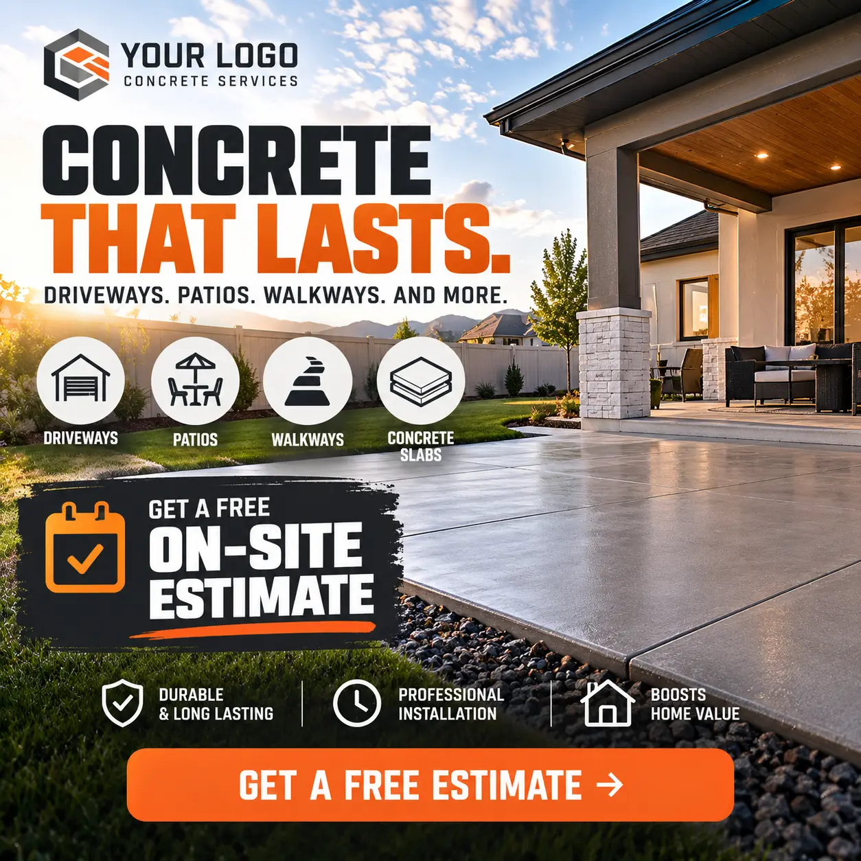 Concrete That Lasts — Patio