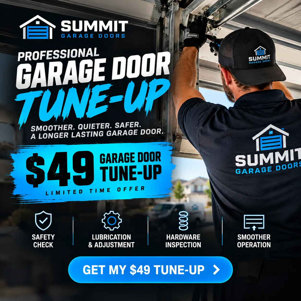 Summit Garage Door Tune-Up Special